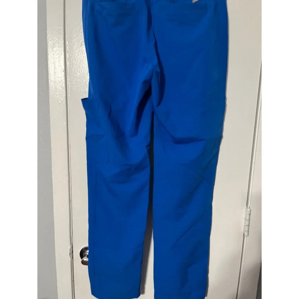 FIGS Mens Axim Cargo Scrub Pants Royal Blue Size Medium Regular FIONx Stretch